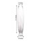 CLEAR 31" tall Cylindrical Glass Vase Wedding Party Centerpieces